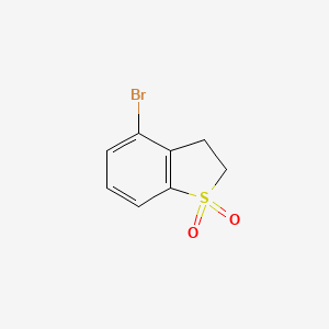 molecular formula C8H7BrO2S B2787525 4-Bromo-2,3-dihydrobenzo[b]thiophene 1,1-dioxide CAS No. 1171926-76-3