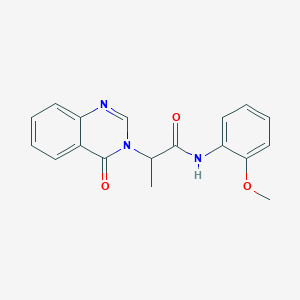 N-(2-methoxyphenyl)-2-(4-oxoquinazolin-3(4H)-yl)propanamide