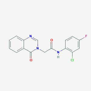 N-(2-chloro-4-fluorophenyl)-2-(4-oxoquinazolin-3(4H)-yl)acetamide