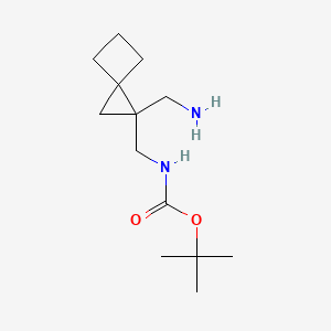 tert-butyl N-{[1-(aminomethyl)spiro[2.3]hexan-1-yl]methyl}carbamate