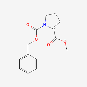 molecular formula C14H15NO4 B2787573 1-苄基 2-甲基 4,5-二氢-1H-吡咯-1,2-二羧酸酯 CAS No. 72978-22-4