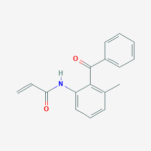 molecular formula C17H15NO2 B2787600 N-(2-Benzoyl-3-methylphenyl)prop-2-enamide CAS No. 2305562-19-8