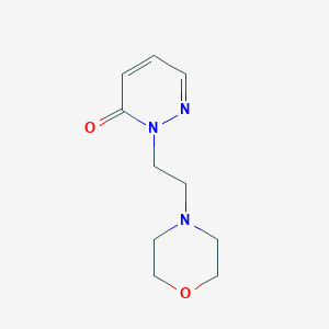 molecular formula C10H15N3O2 B2787608 2-[2-(Morpholin-4-yl)ethyl]-2,3-dihydropyridazin-3-one CAS No. 2097895-67-3