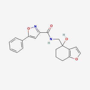 N-((4-hydroxy-4,5,6,7-tetrahydrobenzofuran-4-yl)methyl)-5-phenylisoxazole-3-carboxamide