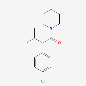 molecular formula C16H22ClNO B2787636 2-(4-Chlorophenyl)-3-methyl-1-(piperidin-1-yl)butan-1-one CAS No. 1456485-29-2