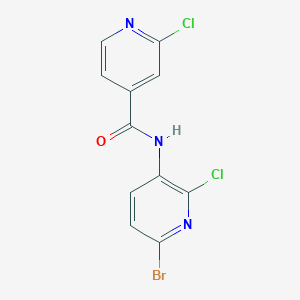 molecular formula C11H6BrCl2N3O B2787657 N-(6-bromo-2-chloropyridin-3-yl)-2-chloropyridine-4-carboxamide CAS No. 1375189-52-8
