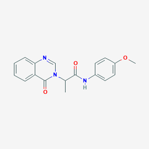 N-(4-methoxyphenyl)-2-(4-oxoquinazolin-3(4H)-yl)propanamide