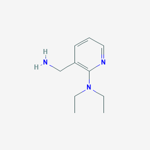 molecular formula C10H17N3 B2787682 3-(aminomethyl)-N,N-diethylpyridin-2-amine CAS No. 953738-54-0