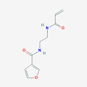 N-{2-[(furan-3-yl)formamido]ethyl}prop-2-enamide