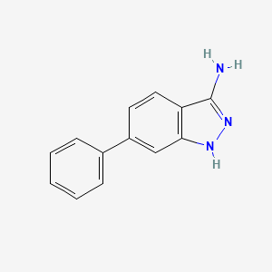 molecular formula C13H11N3 B2787728 6-苯基-1H-吲哚-3-胺 CAS No. 100728-08-3