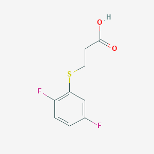 molecular formula C9H8F2O2S B2787743 3-[(2,5-Difluorophenyl)sulfanyl]propanoic acid CAS No. 926232-57-7