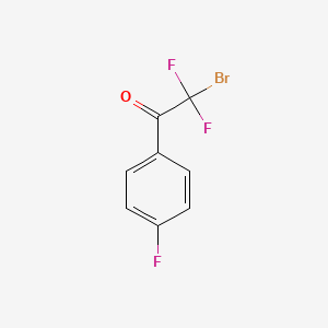 molecular formula C8H4BrF3O B2787746 2-Bromo-2,2-difluoro-1-(4-fluorophenyl)ethanone CAS No. 1802650-67-4