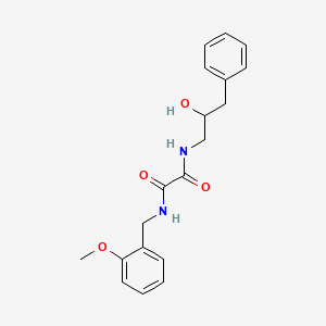 B2787755 N1-(2-hydroxy-3-phenylpropyl)-N2-(2-methoxybenzyl)oxalamide CAS No. 1705997-01-8