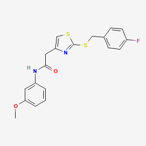 2-(2-((4-fluorobenzyl)thio)thiazol-4-yl)-N-(3-methoxyphenyl)acetamide