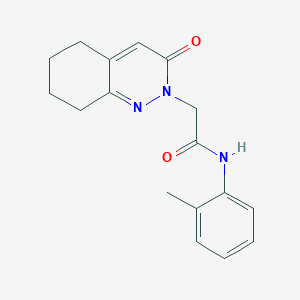 molecular formula C17H19N3O2 B2787787 2-(3-oxo-5,6,7,8-tetrahydrocinnolin-2(3H)-yl)-N-(o-tolyl)acetamide CAS No. 941934-17-4