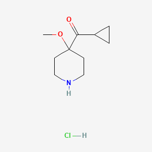 Cyclopropyl-(4-methoxypiperidin-4-yl)methanone;hydrochloride