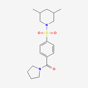 (4-((3,5-Dimethylpiperidin-1-yl)sulfonyl)phenyl)(pyrrolidin-1-yl)methanone