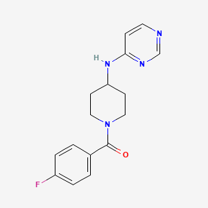 (4-Fluorophenyl)-[4-(pyrimidin-4-ylamino)piperidin-1-yl]methanone