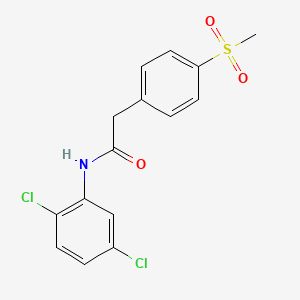 molecular formula C15H13Cl2NO3S B2787804 N-(2,5-dichlorophenyl)-2-(4-(methylsulfonyl)phenyl)acetamide CAS No. 919755-25-2