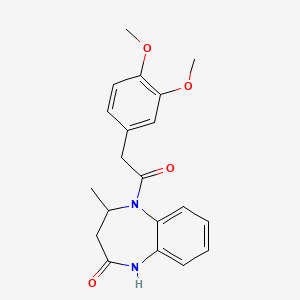 5-[(3,4-dimethoxyphenyl)acetyl]-4-methyl-1,3,4,5-tetrahydro-2H-1,5-benzodiazepin-2-one