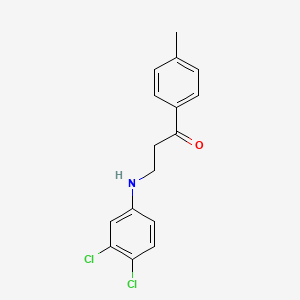 3-(3,4-Dichloroanilino)-1-(4-methylphenyl)-1-propanone