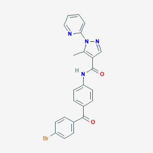 N-[4-(4-bromobenzoyl)phenyl]-5-methyl-1-(2-pyridinyl)-1H-pyrazole-4-carboxamide