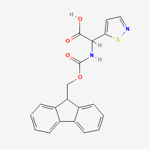 2-(9H-Fluoren-9-ylmethoxycarbonylamino)-2-(1,2-thiazol-5-yl)acetic acid