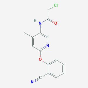 2-Chloro-N-[6-(2-cyanophenoxy)-4-methylpyridin-3-yl]acetamide