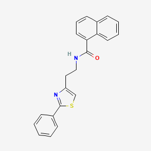 N-[2-(2-phenyl-1,3-thiazol-4-yl)ethyl]naphthalene-1-carboxamide