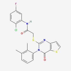 N-(2-chloro-5-fluorophenyl)-2-{[3-(2,3-dimethylphenyl)-4-oxo-3,4-dihydrothieno[3,2-d]pyrimidin-2-yl]sulfanyl}acetamide