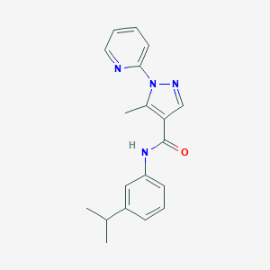 N-(3-isopropylphenyl)-5-methyl-1-(2-pyridinyl)-1H-pyrazole-4-carboxamide