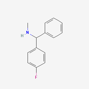 molecular formula C14H14FN B2787880 [(4-Fluorophenyl)(phenyl)methyl](methyl)amine CAS No. 885459-65-4
