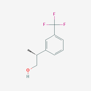 molecular formula C10H11F3O B2787894 (2R)-2-[3-(Trifluoromethyl)phenyl]propan-1-ol CAS No. 2222328-02-9