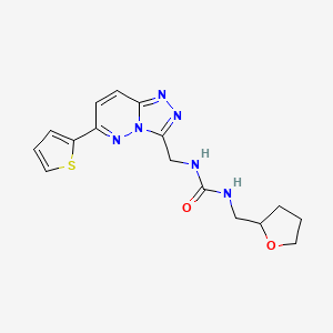 1-((Tetrahydrofuran-2-yl)methyl)-3-((6-(thiophen-2-yl)-[1,2,4]triazolo[4,3-b]pyridazin-3-yl)methyl)urea