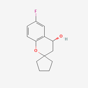 (4R)-6-fluoro-3,4-dihydrospiro[1-benzopyran-2,1'-cyclopentane]-4-ol