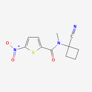 molecular formula C11H11N3O3S B2787900 N-(1-cyanocyclobutyl)-N-methyl-5-nitrothiophene-2-carboxamide CAS No. 1797207-88-5