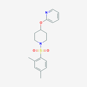 molecular formula C18H22N2O3S B2787907 2-((1-((2,4-Dimethylphenyl)sulfonyl)piperidin-4-yl)oxy)pyridine CAS No. 1448054-31-6