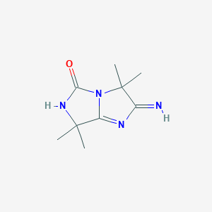 2-imino-3,3,7,7-tetramethyl-2H,3H,5H,6H,7H-imidazo[1,2-c]imidazolidin-5-one