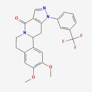 2,3-dimethoxy-11-[3-(trifluoromethyl)phenyl]-5,11,12,12a-tetrahydropyrazolo[3',4':4,5]pyrido[2,1-a]isoquinolin-8(6H)-one