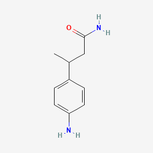 molecular formula C10H14N2O B2787923 3-(4-Aminophenyl)butanamide CAS No. 1267622-83-2