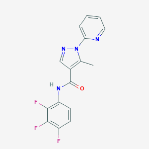 5-methyl-1-(2-pyridinyl)-N-(2,3,4-trifluorophenyl)-1H-pyrazole-4-carboxamide