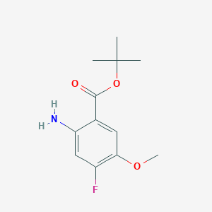 molecular formula C12H16FNO3 B2787936 Tert-butyl 2-amino-4-fluoro-5-methoxybenzoate CAS No. 2248289-18-9