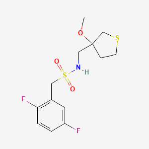 molecular formula C13H17F2NO3S2 B2787951 1-(2,5-difluorophenyl)-N-((3-methoxytetrahydrothiophen-3-yl)methyl)methanesulfonamide CAS No. 1448074-94-9