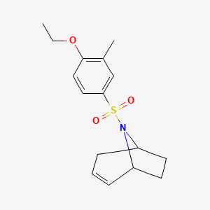 molecular formula C16H21NO3S B2787956 (1R,5S)-8-((4-ethoxy-3-methylphenyl)sulfonyl)-8-azabicyclo[3.2.1]oct-2-ene CAS No. 1797892-78-4