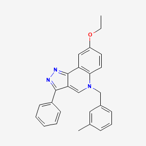 8-ethoxy-5-(3-methylbenzyl)-3-phenyl-5H-pyrazolo[4,3-c]quinoline