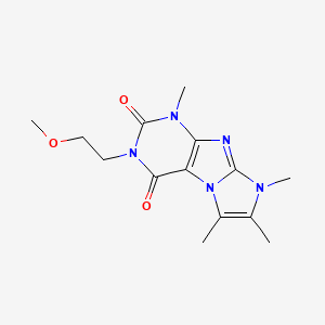 3-(2-methoxyethyl)-1,6,7,8-tetramethyl-1H-imidazo[2,1-f]purine-2,4(3H,8H)-dione