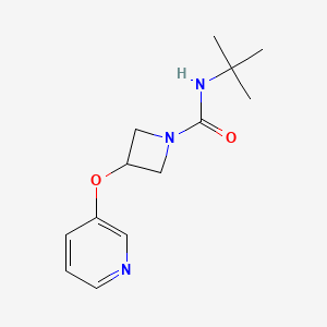 molecular formula C13H19N3O2 B2787965 N-(tert-butyl)-3-(pyridin-3-yloxy)azetidine-1-carboxamide CAS No. 1903752-44-2