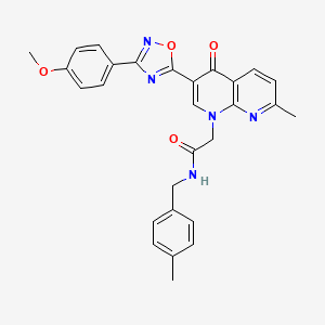 molecular formula C28H25N5O4 B2787970 N-butyl-2-[(6-methyl-3-phenylisoxazolo[5,4-d]pyrimidin-4-yl)oxy]acetamide CAS No. 1112332-40-7