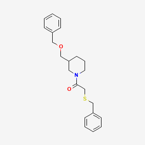 1-(3-((Benzyloxy)methyl)piperidin-1-yl)-2-(benzylthio)ethanone
