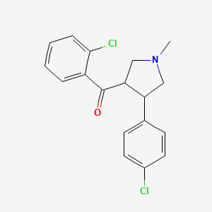 molecular formula C18H17Cl2NO B2787991 (2-chlorophenyl)[4-(4-chlorophenyl)-1-methyltetrahydro-1H-pyrrol-3-yl]methanone CAS No. 343374-80-1